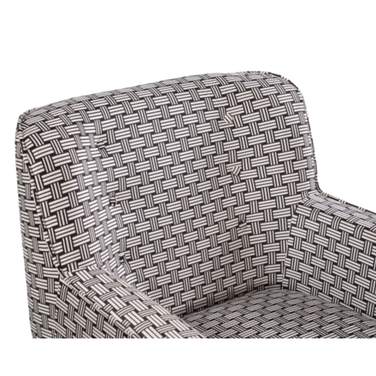 Georgia Chair Upholstered in Monochrome Fabric